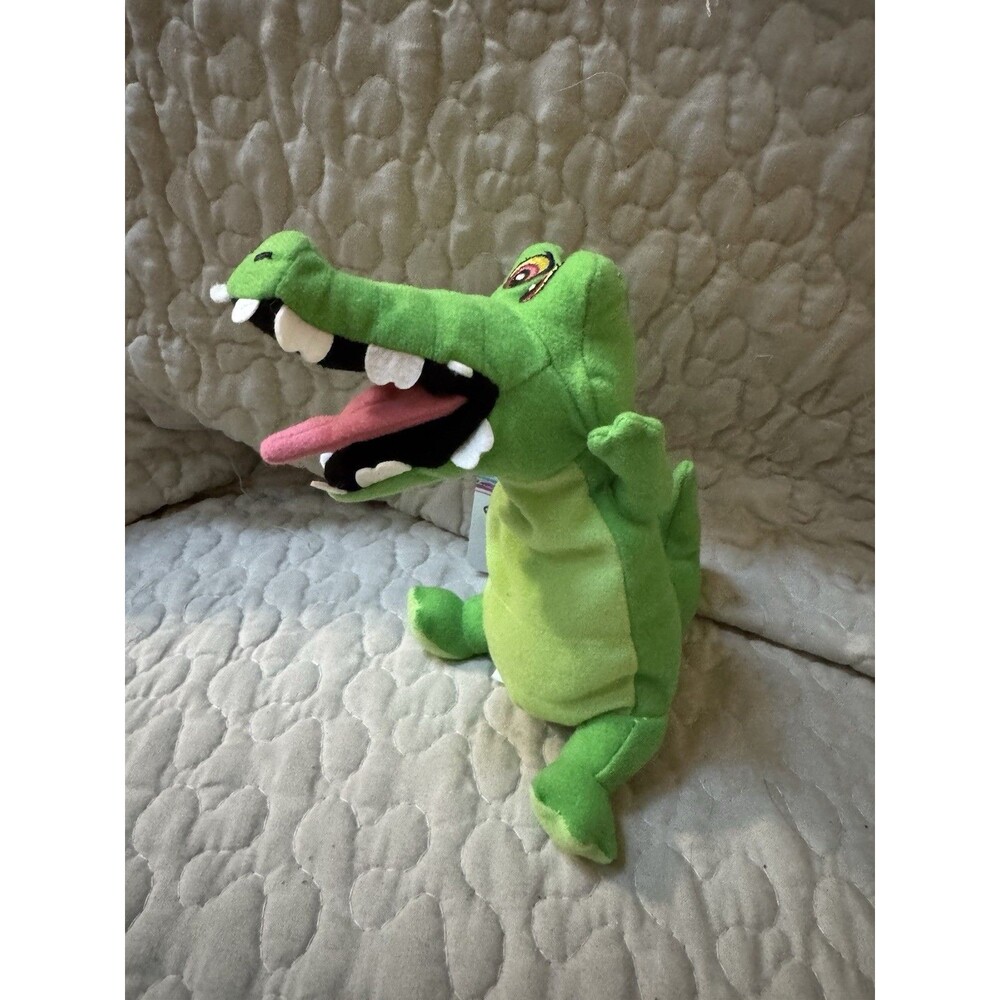 Disney Store Tick Tock Crocodile Mini Bean Bag Plush Peter Pan w/ Tags Vintage